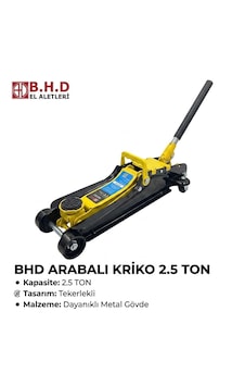 Bhd 2.5 Ton Arabalı Hidrolik Kriko - Tekerlekli Taşınabilir Profesyonel Araç Krikosu - Güçlendirilmiş Metal Gövde Bhd 2.5 Ton Arabalı Hidrolik Kriko - Tekerlekli Taşınabilir Profesyonel Araç Krikosu - Güçlendirilmiş Metal Gövde