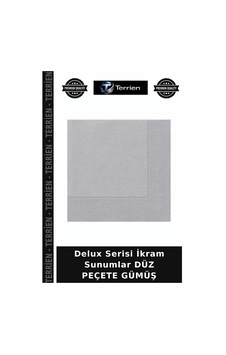 Delux Serisi İkram Sunumlar Düz Peçete Gümüş Delux Serisi İkram Sunumlar Düz Peçete Gümüş