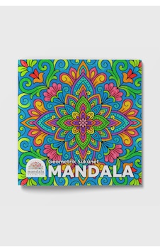 Mandala Büyükler İçin Boyama Kitabı Geometrik Sükûnet