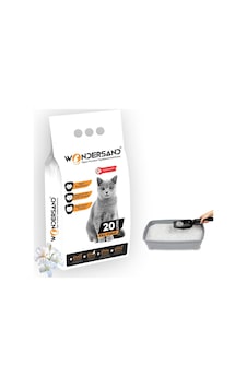 Wondersand Çiçek Kokulu Topaklaşan İnce Beyaz Bentonit Kedi Kumu 20 L Wondersand Çiçek Kokulu Topaklaşan İnce Beyaz Bentonit Kedi Kumu 20 L
