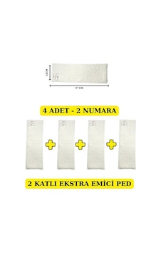 Baby 4 Adet - 2 Katlı Ekstra Emici Yıkanabilir Bebek Pedi İç Bez 2 Numara Baby 4 Adet - 2 Katlı Ekstra Emici Yıkanabilir Bebek Pedi İç Bez 2 Numara