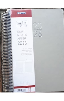Ajanda 2026 Yılı Spiralli 17x24 Cm Sert Kapak Cumartesi-pazar Ayrı Sayfada Gıpta Sek-406 Seri Ajanda 2026 Yılı Spiralli 17x24 Cm Sert Kapak Cumartesi-pazar Ayrı Sayfada Gıpta Sek-406 Seri