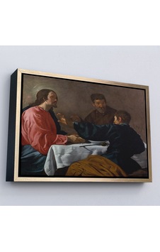 Ahşap Çerçeveli Diego Velázquez - Emmaus'ta Akşam Yemeği Tablo - The Supper At Emmaus-7145 Ahşap Çerçeveli Diego Velázquez - Emmaus'ta Akşam Yemeği Tablo - The Supper At Emmaus-7145