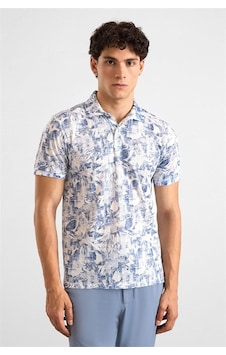 Süvari Lacivert Slim Dikey Çizgili Baskılı Düz Düğmeli Polo Yaka Tişört Ts1014000380-m09 Süvari Lacivert Slim Dikey Çizgili Baskılı Düz Düğmeli Polo Yaka Tişört Ts1014000380-m09
