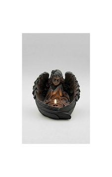 Antrasit Dekoratif Dilek Tutan Melek Biblo Mumluk - Modern Ev Dekorasyonu Tealight Mumluk Antrasit Dekoratif Dilek Tutan Melek Biblo Mumluk - Modern Ev Dekorasyonu Tealight Mumluk