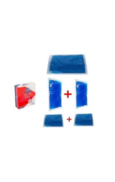 Aqua Cold Pack Sıcak Soğuk Termo Jel Kompres Seti, 27x35 Cm + 2x13x27 Cm + 2x13x13 Cm, Mavi Aqua Cold Pack Sıcak Soğuk Termo Jel Kompres Seti, 27x35 Cm + 2x13x27 Cm + 2x13x13 Cm, Mavi