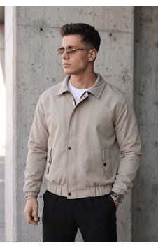 Oksit Muxi Slim Fit Fermuarlı Ve Çıtçıt Korumalı Astarlı Suya Dayanıklı Erkek Mevsimlik Bomber Ceket Taş Rengi Oksit Muxi Slim Fit Fermuarlı Ve Çıtçıt Korumalı Astarlı Suya Dayanıklı Erkek Mevsimlik Bomber Ceket Taş Rengi