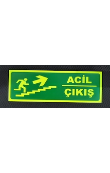 30x10 Cm Fosforlu Yangın Uyarı Levhası 30x10 Cm Fosforlu Yangın Uyarı Levhası