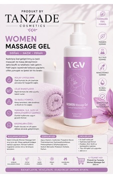 Produkt By Tanzade Women Massage Gel 250 Ml Su Bazlı Rahatlatıcı Masaj Jeli