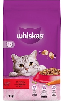 Whiskas Biftekli Ciğerli Yetişkin Kedi Maması 1,4 Kg Whiskas Biftekli Ciğerli Yetişkin Kedi Maması 1,4 Kg