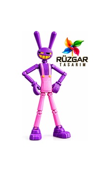 Digital Circus Jax Karakteri T13 Dummy Tüm Eklemleri Hareketli Pozlanabilir Figür