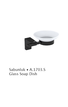 Deppot F1 Mat Siyah Sabunluk A.1703.S Deppot F1 Mat Siyah Sabunluk A.1703.S
