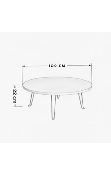 Ratemo Katlanır Yer Sofrası Parlak Beyaz 100 Cm - 22 Cm Yükseklik Yuvarlak Yer Masası, Oyun Masası, Çok Amaçlı Sehpa Ratemo Katlanır Yer Sofrası Parlak Beyaz 100 Cm - 22 Cm Yükseklik Yuvarlak Yer Masası, Oyun Masası, Çok Amaçlı Sehpa