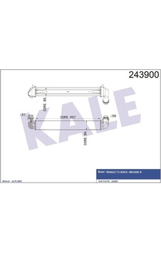 Intercooler Turbo Radyatörü Al + Pl Sıstem Fluence Dıesel Intercooler Turbo Radyatörü Al + Pl Sıstem Fluence Dıesel