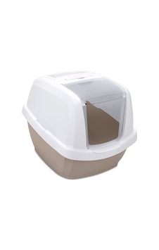 Imac - 172 - Maddy Junıor Kapalı Kedi Tuvaleti - Glblseme - Bej/beyaz 57x43x41cm Imac - 172 - Maddy Junıor Kapalı Kedi Tuvaleti - Glblseme - Bej/beyaz 57x43x41cm