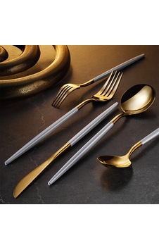Aryıldız Versay White Gold 6 Kişilik 36 Parça Çatal Kaşık Bıçak Takımı Çok Renkli Aryıldız Versay White Gold 6 Kişilik 36 Parça Çatal Kaşık Bıçak Takımı Çok Renkli
