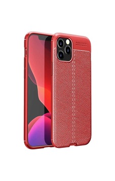 Apple Uyumlu iPhone 11 Pro Max Kılıf Deri Desenli Kamera Korumalı Silikon Apple Uyumlu iPhone 11 Pro Max Kılıf Deri Desenli Kamera Korumalı Silikon