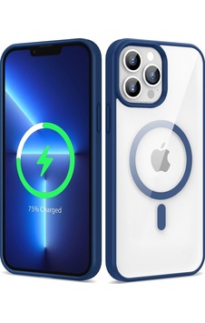 Apple Uyumlu iPhone 13 Pro Max Kılıf M-safe Wireless Şarj Özellikli Silikon Zore Ege Kapak Mavi Apple Uyumlu iPhone 13 Pro Max Kılıf M-safe Wireless Şarj Özellikli Silikon Zore Ege Kapak Mavi