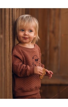 Antebies Organik Kahverengi Erkek Bebek Sweatshirt Eşofman Takımı Renkli Antebies Organik Kahverengi Erkek Bebek Sweatshirt Eşofman Takımı Renkli