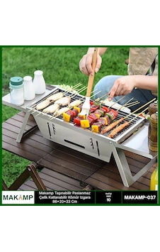 Makamp Taşınabilir Çelik Izgara 037 Çok Renkli Makamp Taşınabilir Çelik Izgara 037 Çok Renkli
