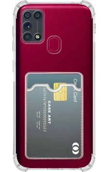 Samsung Galaxy Uyumlu M31 Kapak Kamera Korumalı Kartlıklı Darbe Emici Özellikli Şeffaf Silikon Kılıf Samsung Galaxy Uyumlu M31 Kapak Kamera Korumalı Kartlıklı Darbe Emici Özellikli Şeffaf Silikon Kılıf
