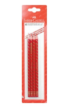 Faber Castell Süper Kırmızı Kalem 4'lü Faber Castell Süper Kırmızı Kalem 4'lü
