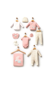 Bebitof 10 Parça Zıbın Seti 10123 Pembe Bebitof 10 Parça Zıbın Seti 10123 Pembe