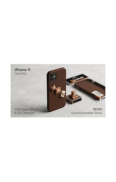 İphone 11 Uyumlu Sevimli 3d Ayıcık Ve Bisküvi Figü Bksft03-1c1196 İphone 11 Uyumlu Sevimli 3d Ayıcık Ve Bisküvi Figü Bksft03-1c1196