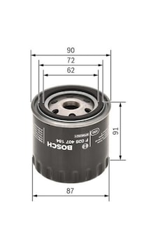 BOSCH F026407184 Yağ Filtresi Megane III Laguna III / Navara 1.5 DCI 1.9 DCI 3.0 4Wd BOSCH F026407184 Yağ Filtresi Megane III Laguna III / Navara 1.5 DCI 1.9 DCI 3.0 4Wd