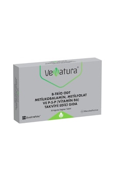 Venatura B-Trio Odt Metilkobalamin, Metilfolat Ve P-5-p Vitamin 30 Tablet Venatura B-Trio Odt Metilkobalamin, Metilfolat Ve P-5-p Vitamin 30 Tablet