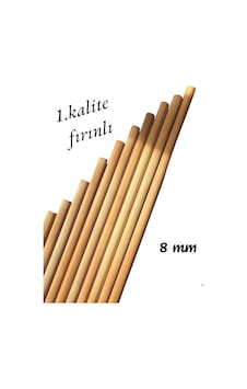 Ahşap Çıta Kavela 8 MM Yivli 10 Adet 100 CM