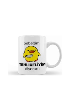 Sarı Civciv Bebeğim Tehlikeliyim Diyorum Kupa Bardak Porselen No379 Karışık Sarı Civciv Bebeğim Tehlikeliyim Diyorum Kupa Bardak Porselen No379 Karışık