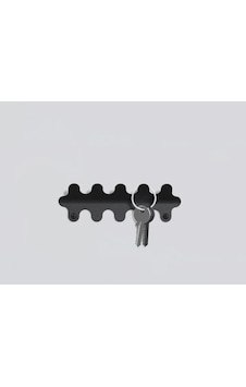 Metal Duvar Askılık Anahtar Askısı Siyah Siyah Metal Duvar Askılık Anahtar Askısı Siyah Siyah