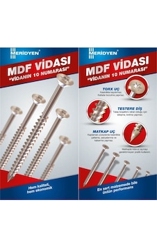 Vida 3.5X50 Meridyen 200 Adet Mdf Vidası Vida 3.5X50 Meridyen 200 Adet Mdf Vidası