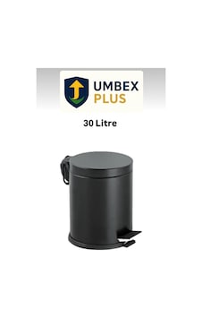 30 Litre Krom, Metal Paslanmaz Çöp Kovası Çöp Kutusu Pedallı Amortisörlü Kapak Siyah 30 Litre Krom, Metal Paslanmaz Çöp Kovası Çöp Kutusu Pedallı Amortisörlü Kapak Siyah