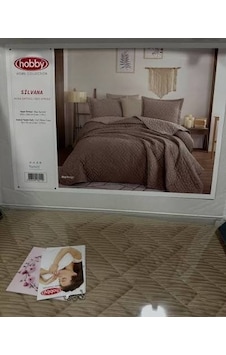 Hobby Çift Kişilik Yatak Örtüsü Silvana Bej Hobby Çift Kişilik Yatak Örtüsü Silvana Bej