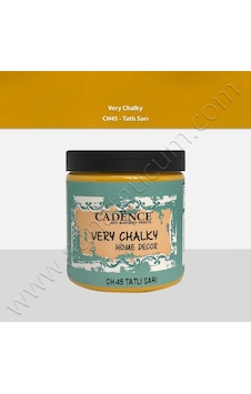 Cadence Very Chalky Mobilya Boyası 500 Ml. Ch45 Tatlı Sarı Cadence Very Chalky Mobilya Boyası 500 Ml. Ch45 Tatlı Sarı