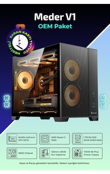 IH Meder V1 R5-7600 32 GB 1 TB SSD 12 GB RTX5070 FreeDos Masaüstü Bilgisayar IH Meder V1 R5-7600 32 GB 1 TB SSD 12 GB RTX5070 FreeDos Masaüstü Bilgisayar