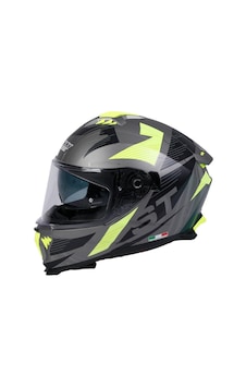 Sway Sw 865 Double Vizör St Kask Sarı - Titanyum Sway Sw 865 Double Vizör St Kask Sarı - Titanyum