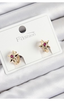Mey İthalat Pirinç Zirkon Taşlı Yıldız Model Gold Renk Çocuk Küpe Çok Renkli 55524352 Mey İthalat Pirinç Zirkon Taşlı Yıldız Model Gold Renk Çocuk Küpe Çok Renkli 55524352
