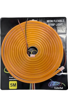 Neon Şerit Led 12v 8x16 Mm 5 Metre Kesilebilir Bağlantı Aparatlı Turuncu / Laam438 Neon Şerit Led 12v 8x16 Mm 5 Metre Kesilebilir Bağlantı Aparatlı Turuncu / Laam438