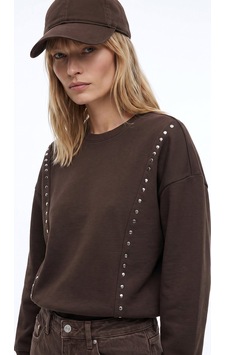 Fabrika Kahverengi Kadın Bisiklet Yaka Oversize Taşlı Sweatshirt F5wl-swt0038 Kahve Fabrika Kahverengi Kadın Bisiklet Yaka Oversize Taşlı Sweatshirt F5wl-swt0038 Kahve
