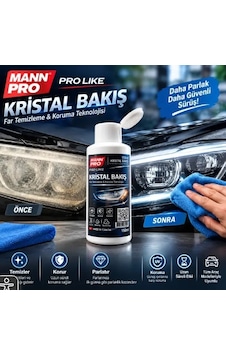 Mann Pro-kararmış Farları 50 Saniyede İçinde Yenileyen Nano Kristal Sıvı 150 Ml 1