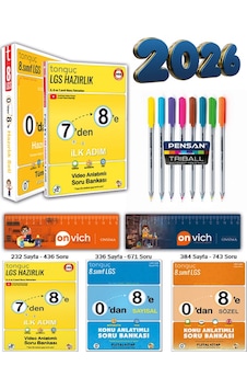 Tonguç Akademi 8. Sınıf 0 Dan 8 E Hazırlık 7 Den 8 E Yaz Tatili Tekrar Seti 5 Kitap - Açık Hava Etkinlikleri Hediye Tonguç Akademi 8. Sınıf 0 Dan 8 E Hazırlık 7 Den 8 E Yaz Tatili Tekrar Seti 5 Kitap - Açık Hava Etkinlikleri Hediye
