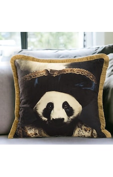 Özenev Panda Desenli Lüks Dekoratif Hayvan Figürlü Bej Saçaklı Avangard Kadife Kırlent Kılıfı Sanatsal Tasarı Diğer Özenev Panda Desenli Lüks Dekoratif Hayvan Figürlü Bej Saçaklı Avangard Kadife Kırlent Kılıfı Sanatsal Tasarı Diğer