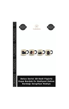 Delux Serisi 3d Kedi Figürlü Kupa Bardak Ev Hediyesi Kahve Bardağı Sevgiliye Hediye Çok Renkli Delux Serisi 3d Kedi Figürlü Kupa Bardak Ev Hediyesi Kahve Bardağı Sevgiliye Hediye Çok Renkli
