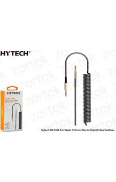 Hytech Hy-x71 Kutulu Beyaz/sıyah Aux Kablo