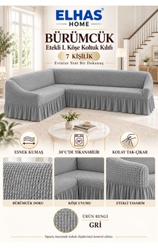 Bürümcük Kumaş 7 Kişilik Etekli L Köşe Koltuk Kılıfı Gri - 934823050 Gri Bürümcük Kumaş 7 Kişilik Etekli L Köşe Koltuk Kılıfı Gri - 934823050 Gri