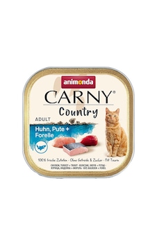Animonda Carny Country Tavuklu Hindili Ve Alabalıklı Yetişkin Kedi Konservesi 100 Gr 128-20068.01 Animonda Carny Country Tavuklu Hindili Ve Alabalıklı Yetişkin Kedi Konservesi 100 Gr 128-20068.01