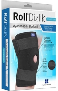 Roll Patella Destekli Ayarlanabilir Bedenli Cırtlı Dizlik Roll Patella Destekli Ayarlanabilir Bedenli Cırtlı Dizlik